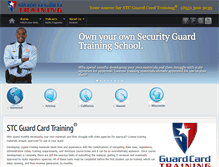 Tablet Screenshot of guardcardtraining.com